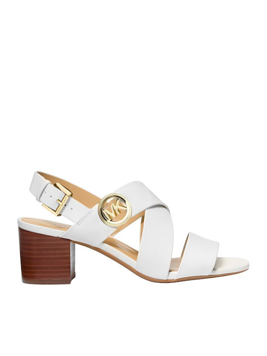 Michael Kors Кожени сандали Бели