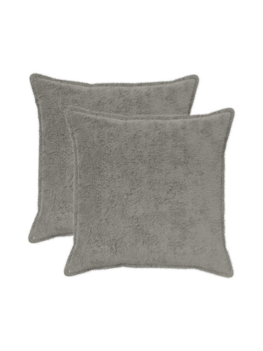 vidaXL Față De Pernă Houten Gri Deschis 80x80cm