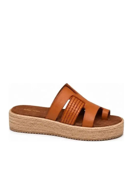 Laura Ferragni Damen Flache Sandalen Tabac Braun