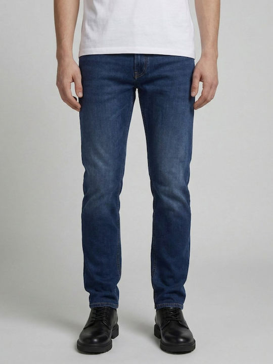 Pantaloni De Blugi Pentru Bărbați Regular Tapered Fit Albastru Denim