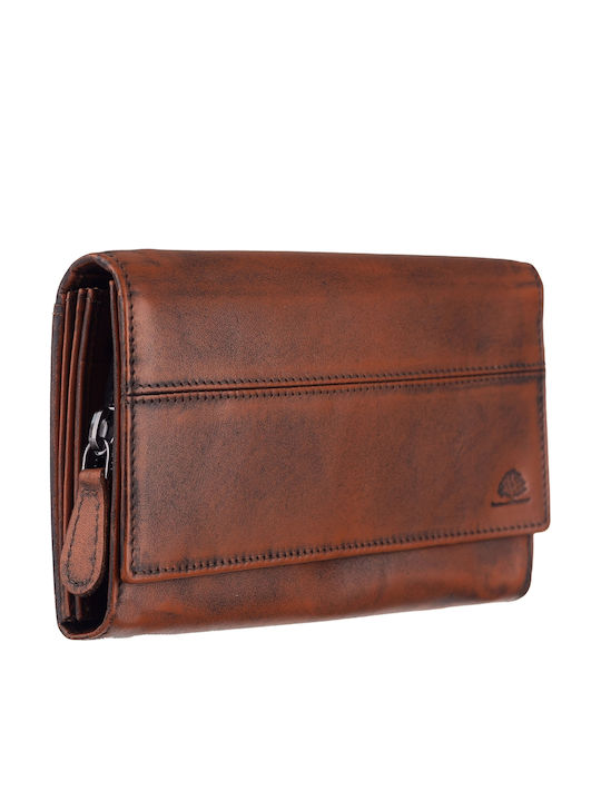 Greenburry Large Leather Women's Wallet Tabac B...
