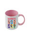 Mug Katseye Pink Handle Interior