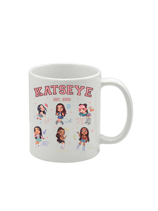 White Katseye Mug