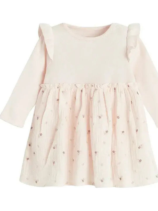 Kids Dress Long Sleeve Pink