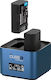 Hahnel Procube 3 Doppeltes Ladegerät Panasonic