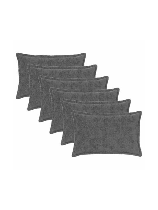 vidaXL Față De Pernă Houten Gri Închis 50x30cm