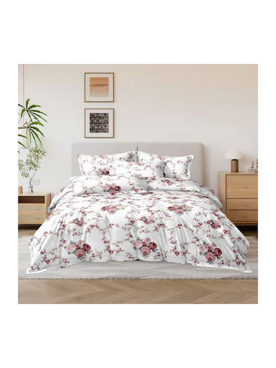 SpitiBazaar Royal Module Cearceafuri De Pat Super Duble Cu Hugger Din Cauciuc 160x200+30cm Alb (4buc)