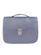 Abyz Faltbarer Kulturbeutel Reise Make-up Tasche Haken Wasserdicht Mehrere Fächer Graues 24x19cm