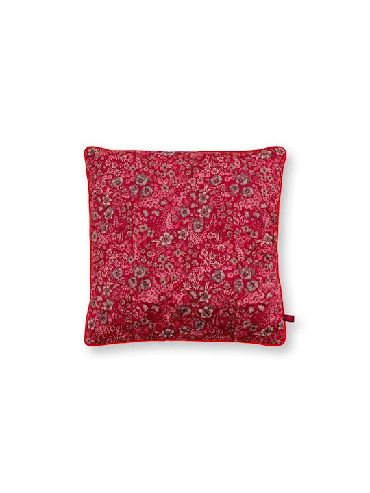 PiP Studio Μαξιλάρι Καναπέ Daisy Red 50x50εκ.
