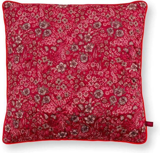 PiP Studio Μαξιλάρι Καναπέ Daisy Red 50x50εκ.
