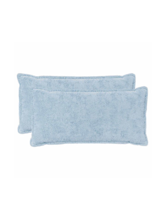 vidaXL Decorative Pillow Case Houten Light Blue...