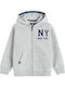Kinder-Sweatshirt Strickjacke Grau
