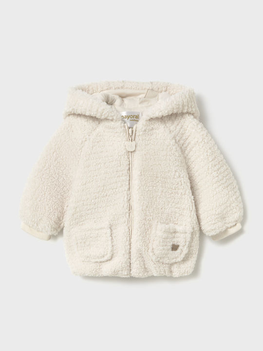 Mayoral Kinder-Strickjacke Baumwolle Ecru