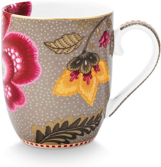 Чаша с дръжка 145ml Pip Studio Blooming Tales Fantasy Khaki200ml