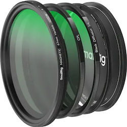 SmallRig 4726 Kit De Filtre Atașabile 5 în 1 Vnd 2-32 & Cpl & Efect 1/4 Black Mist 67 mm
