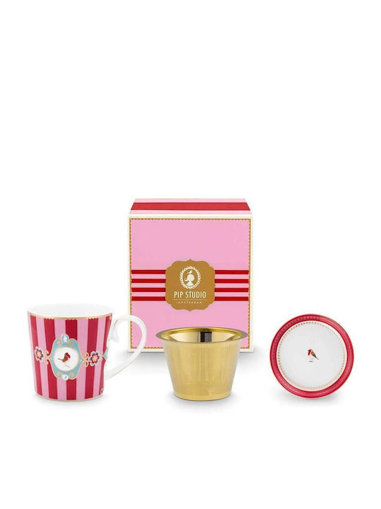 PiP Studio Love Birds Set Cesti de Ceai din Por...