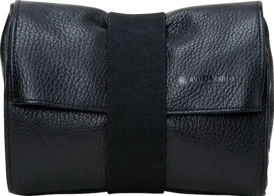 Artisanartist Acam-78 Leather Pouch In Kipskin Leather L Black