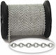 Edelstahl Kette Silber 2,7x2mm 2 Meter