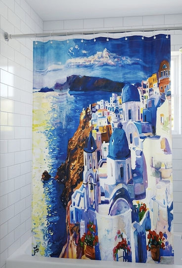 Κουρτίνα Υφασμάτινη 180x180cm Σαντορίνη & Αιγαίο 20150252 Κουρτίνα Υφασμάτινη 180x180cm Σαντορίνη & Αιγαίο 20150252