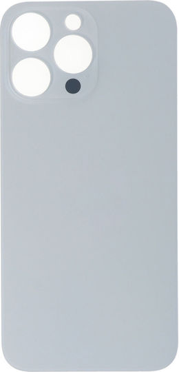 Πίσω Καπάκι Μπαταρίας Battery Door Adhesive Iphone 14 Pro Max Large Hole White