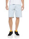 Herren Shorts Denim Washed Blau