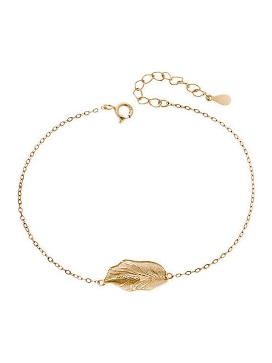 Senza Damentaschenarmband aus Silber Vergoldet