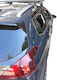 Menabo Aluminum Car Roof Bars Fender for Peugeot 2008 2013>2019 Set with Roof Rack Legs and Lock Black MP.P2008.17
