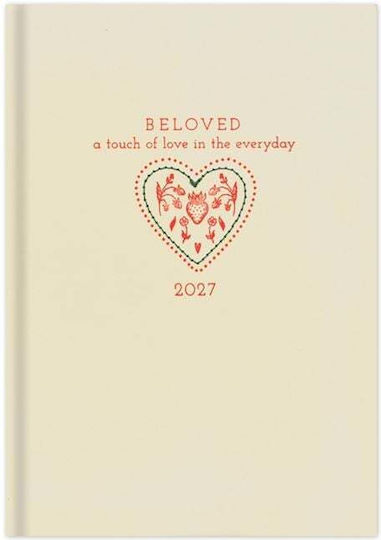 adBook Tägliche Tagesordnung Beloved 2027 Erdbeere 14x21cm