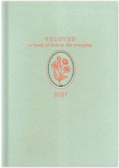 adBook Tägliche Tagesordnung Beloved 2027 Blumen 14x21cm