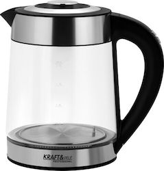 Kraft & Dele KD4119 Fierbător De Apă 2lt 2500W Argintiu Kraft & Dele KD4119 Fierbător De Apă 2lt 2500W Argintiu