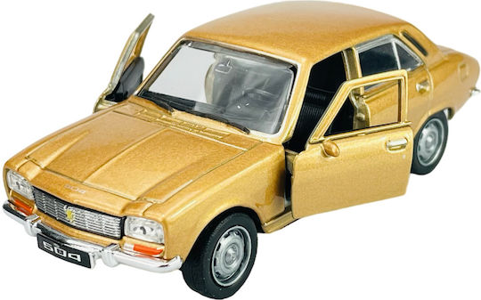 Welly Old Timer 1975 Peugeot 504 Auriu 1:34 42394