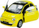 Welly Fiat 500 Yellow Scale 1:34 43605