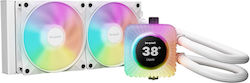 Be Quiet Light Loop IO LCD AIO CPU Liquid Cooling with 2 120mm Fans and ARGB Lighting White Be Quiet Light Loop IO LCD AIO CPU Liquid Cooling with 2 120mm Fans and ARGB Lighting White