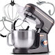 Berdsen Küchenmaschine 1400W mit Rostfreiem Schüssel 6lt Grau