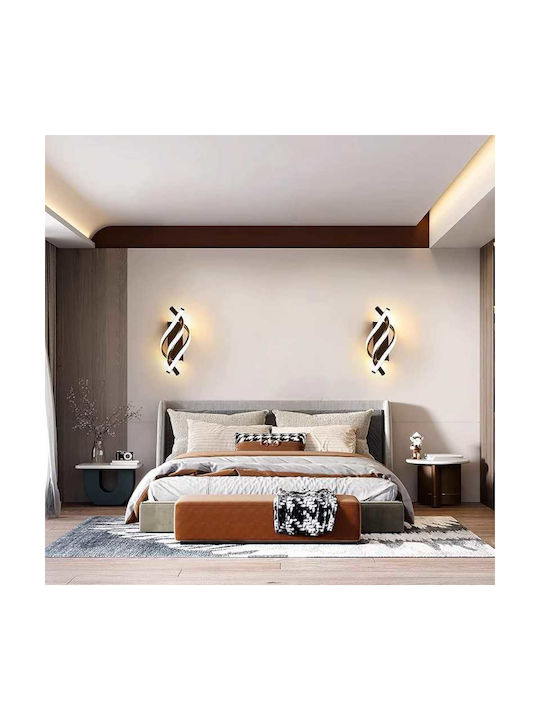Lampă de perete LED neagră 20w 1000 lm lumină rece caldă neutră