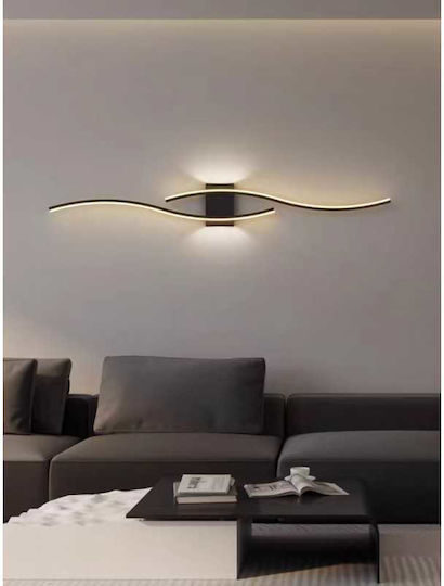 Moderne Minimalistische Schwarze 60 Cm 32w Integrierte LED Wandleuchte 3 Lichtarten