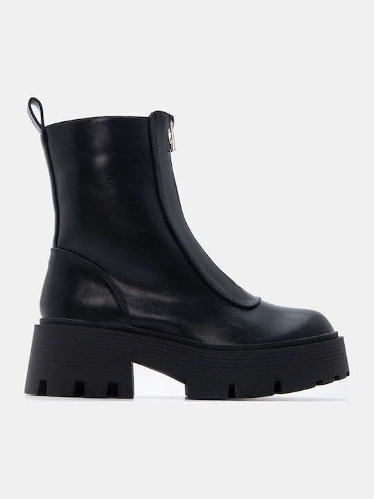 Luigi Suede Damen Stiefeletten Schwarz