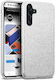 Orso Hybrid Strass Back Cover Σιλικόνης Ασημί (...
