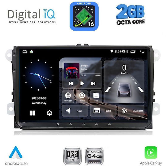 Digital IQ Автомобилна Аудио Система 2004-2014 (Bluetooth/USB/Wi-Fi/GPS/Apple CarPlay/Android Auto) с Touch Screen 9"