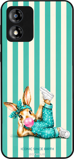 Sonique Stripe Stories Series Handyhüllen Motorola Moto E13 4g Iconic Hasenohren