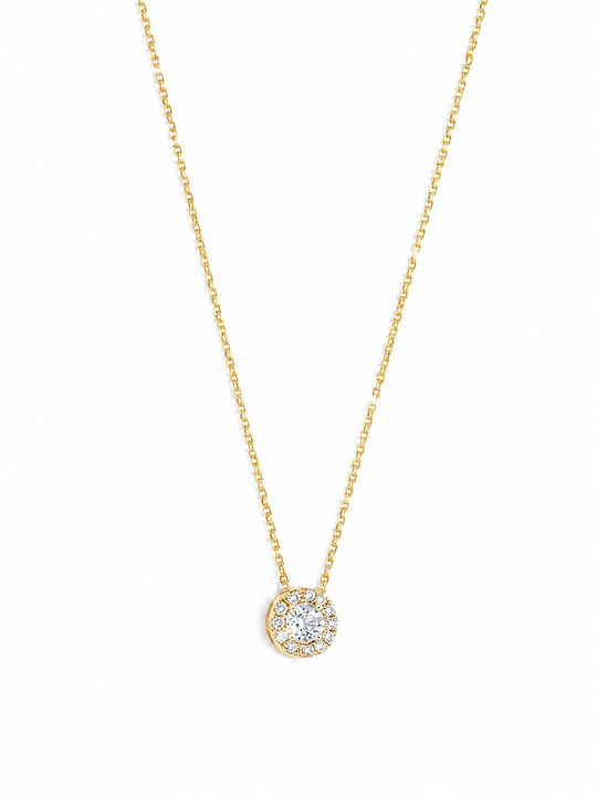Ioannis Kosmima Necklace From 9 K Gold With Blue Zircon