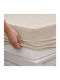 Doppel-Bettlaken Mit Gummibettlaken 140x200cm Beige
