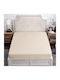 Hälfte Doppel Bettlaken Mit Gummibettlaken 120x200cm Beige