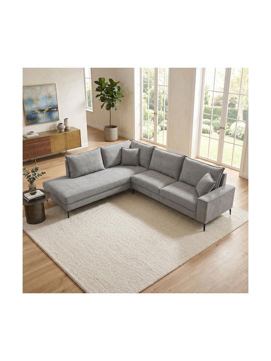 Zenqua Corner Couch with Right Corner Grey
