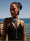Kaleido Black Dangle Earrings