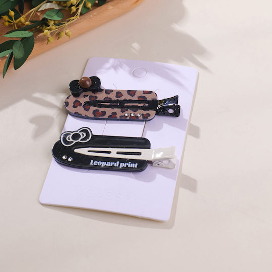 Coffee Leopard Series – Clame De Păr Moi Fără Urme – 2 Bucăți