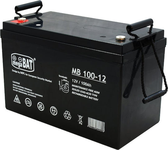 Megabat Μπαταρία UPS με Χωρητικότητα 100Ah και Τάση 12V