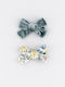 Mayoral Set Kids Hair Clips with Bobby Pin Multicolour Bow in Turquoise Colour 2 Pieces
