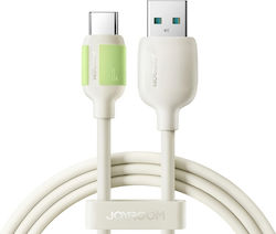 Joyroom Cablu USB-C tată - USB-A Bej 1.2m S-A53 3A Joyroom Cablu USB-C tată - USB-A Bej 1.2m S-A53 3A