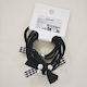 Set of Modern Hair Scrunchies – Pearl Bow